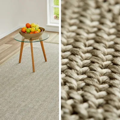 Picture of Natural Look Weave Silver Long Outdoor Runner