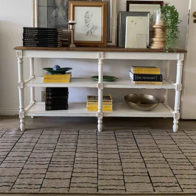 Picture of Stacks Almond Medium Outdoor Runner